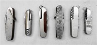 (6) Vintage Folding Pocket Knives/Multi-Tools