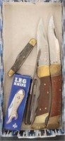 GROUP OF FOLDING KNIVES, BARLOW, MISC