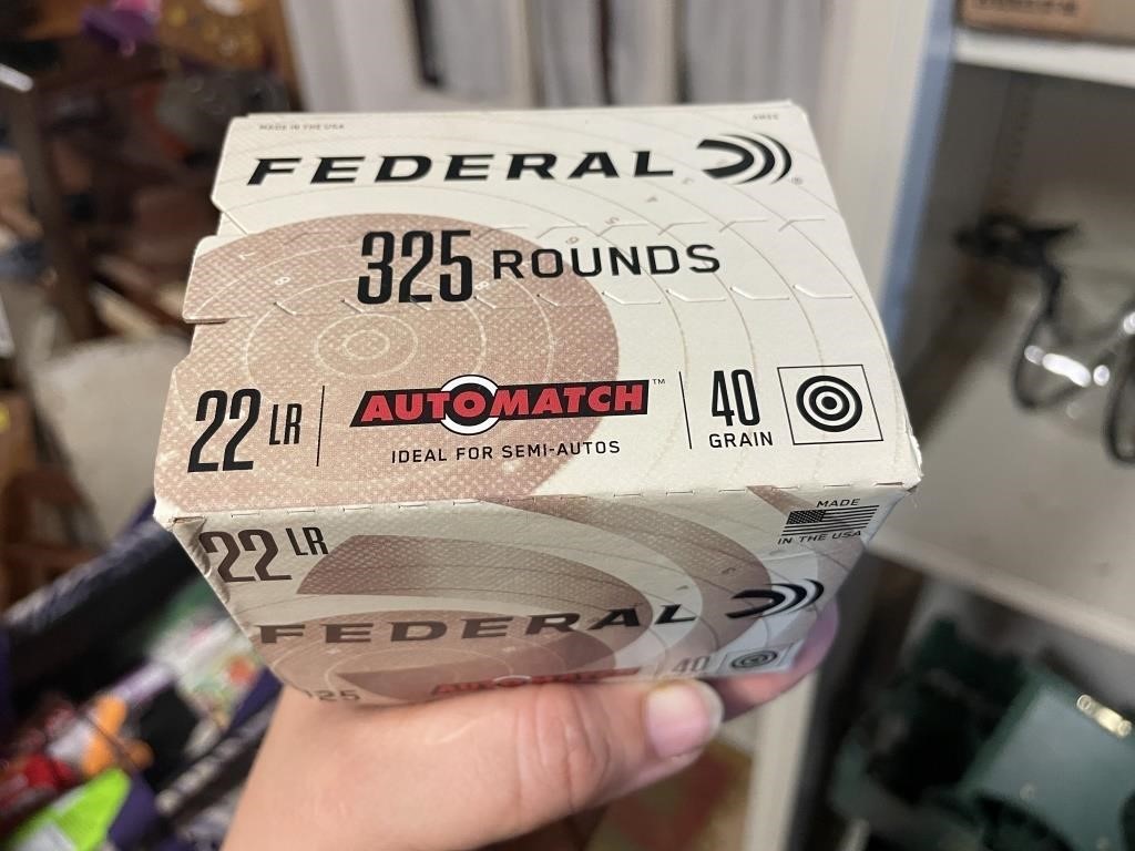 Federal 22LR 40 grain 325 rounds