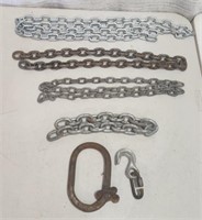 4 Misc Chain Lengths, Hook, Ring