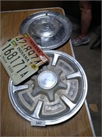 Mercury Hubcap, Other Hub Cap & License Plate