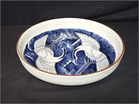 Kobashigawa ceramic dish w/ birds,