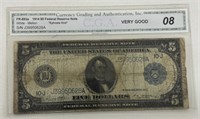 1914 $5 FEDERAL RESERVE NOTE