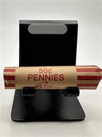 QTY 1 ROLL 50 UNSEARCHED WHEAT PENNIES CENTS