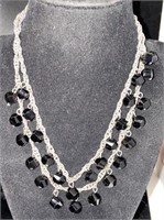 Vintage black beads