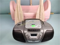 RCA portable CD player and radio untested,