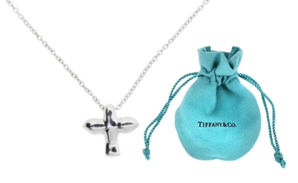 Tiffany & Co. Elsa Peretti Dove Cross Necklace