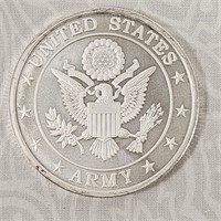 United States Army 1 Ounce 999 Fine Silver Bullion