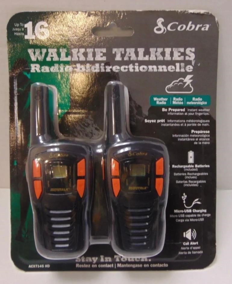 $39 Cobra acxt145 hd walkie talkies