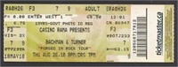 Bachman & Turner Unused Concert Ticket Stub