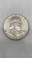 1959 Franklin half dollar