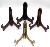 Wood & Brass Display Stands