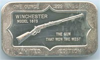 Winchester Model 1873 1 oz Silver Bar
