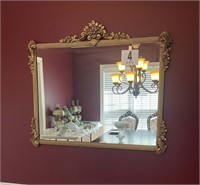 Vintage gold framed mirror