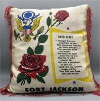 Fort Jackson, SC Sweetheart Pillow