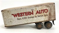 Western Auto Scale Model Toy Piggy Back Trailer