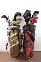2 Golf Club Bags & Clubs, Adamsoft & Wilson+