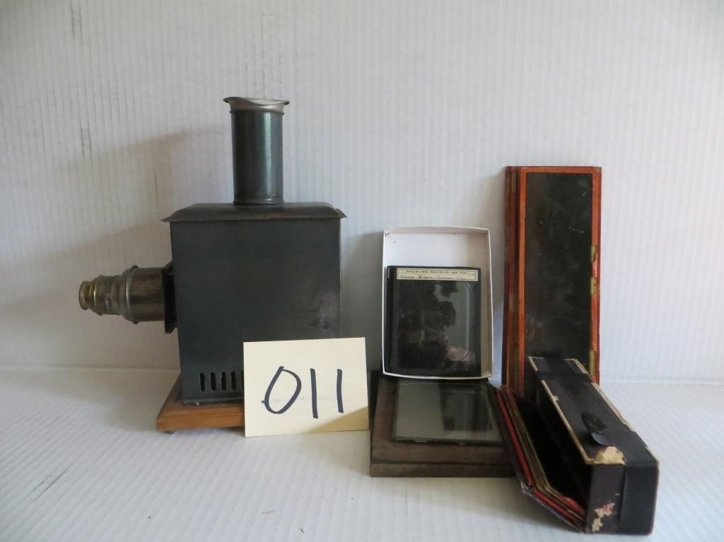 Magic Lantern w/ Large Selection of Slides