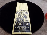 1940s old plantation paper coffee bag