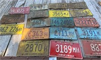 18 License Plates- Variety-