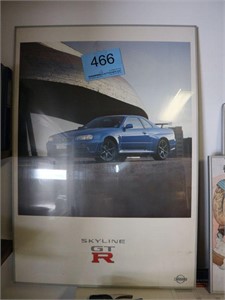 Plakat i ramme, Nissan Skyline GTR