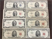 8-US Treasury Silver Certificates