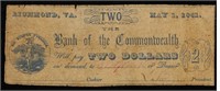 May 1, 1861 The Bank of the Commonwealth Richmond
