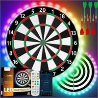 LED Dartboard with APP & Remote  USB Powered