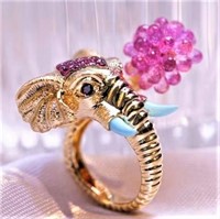 Auspicious Elephant 18Kt Gold Ring