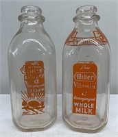 Miller  Dairy milk bottles