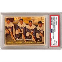 1957 Topps Dodgers Sluggers Psa 4