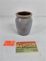 Small Grey Stoneware Preserve Jar