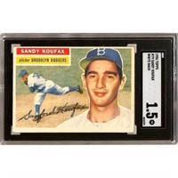 1956 Topps Sandy Koufax Sgc 1.5