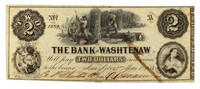 Series 1854 Bank of Washtenaw MI Large Currency