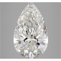 Igi Certified Pear Cut 5.56ct Vs2 Lab Diamond