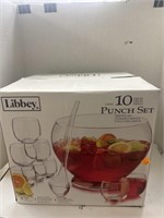 Libbey 10 pc Punch Set