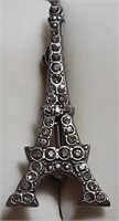 STERLING EIFFEL TOWER PIN MARKED FRANCE