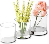 DreamShore Acrylic Cylinder Vases (3-Piece Set),