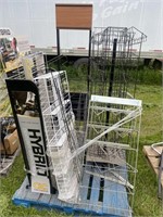 pallet of display racking