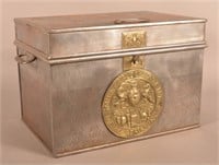 Antique Milner's Patent Metal Strong Box.