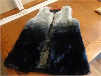 New I-N-C Faux Fur Vest Size S/M