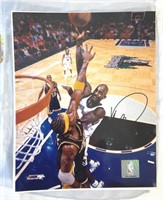 Kevin Garnett autographed 10" x 8”, certificate of