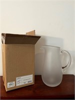 Lenox frosted pitcher
