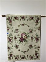 Rose Wall Tapestry With Rod