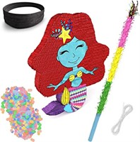 Modern Matrix Mermaid Pinata Kit Featuring Pinata