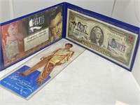 Genuine US Legal Tender $2 Elvis Bill W/COA