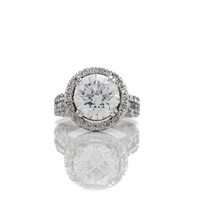 14kt White Gold 5.50 ctw Diamond Engagement Ring