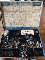 Mixed lot of assorted wire, nuts and bolts.