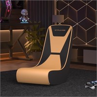 B4040  GTRACING Orange Gaming Floor Rocker, Faux L