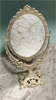 Ornate vanity mirror double sided, adjustable,
